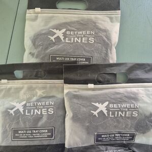 Black Multi-Use Tray Cover BETWEEN THE LINES 3 Pack